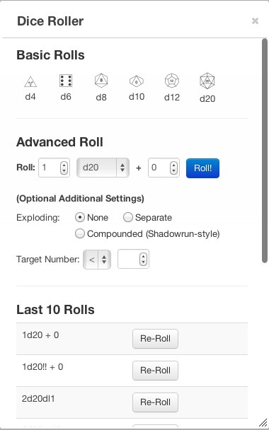 Dice Rolling Gui Roll20 Wiki