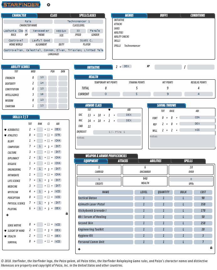 starfinder character sheet fillable - www.gklondon.co.uk.
